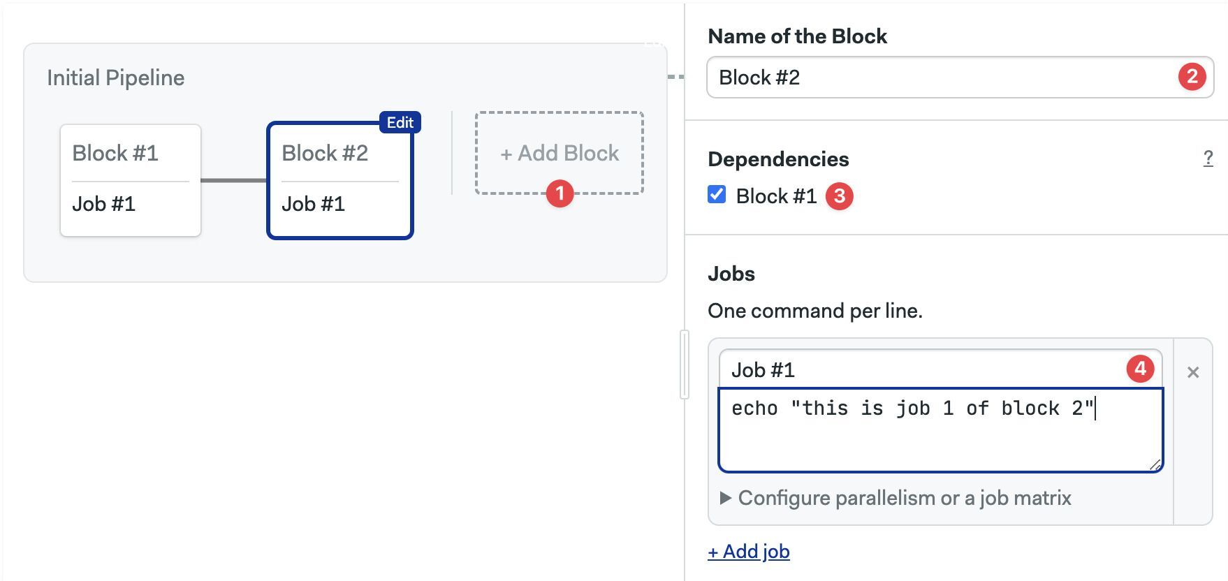 Adding a second job and using dependencies to define execution order