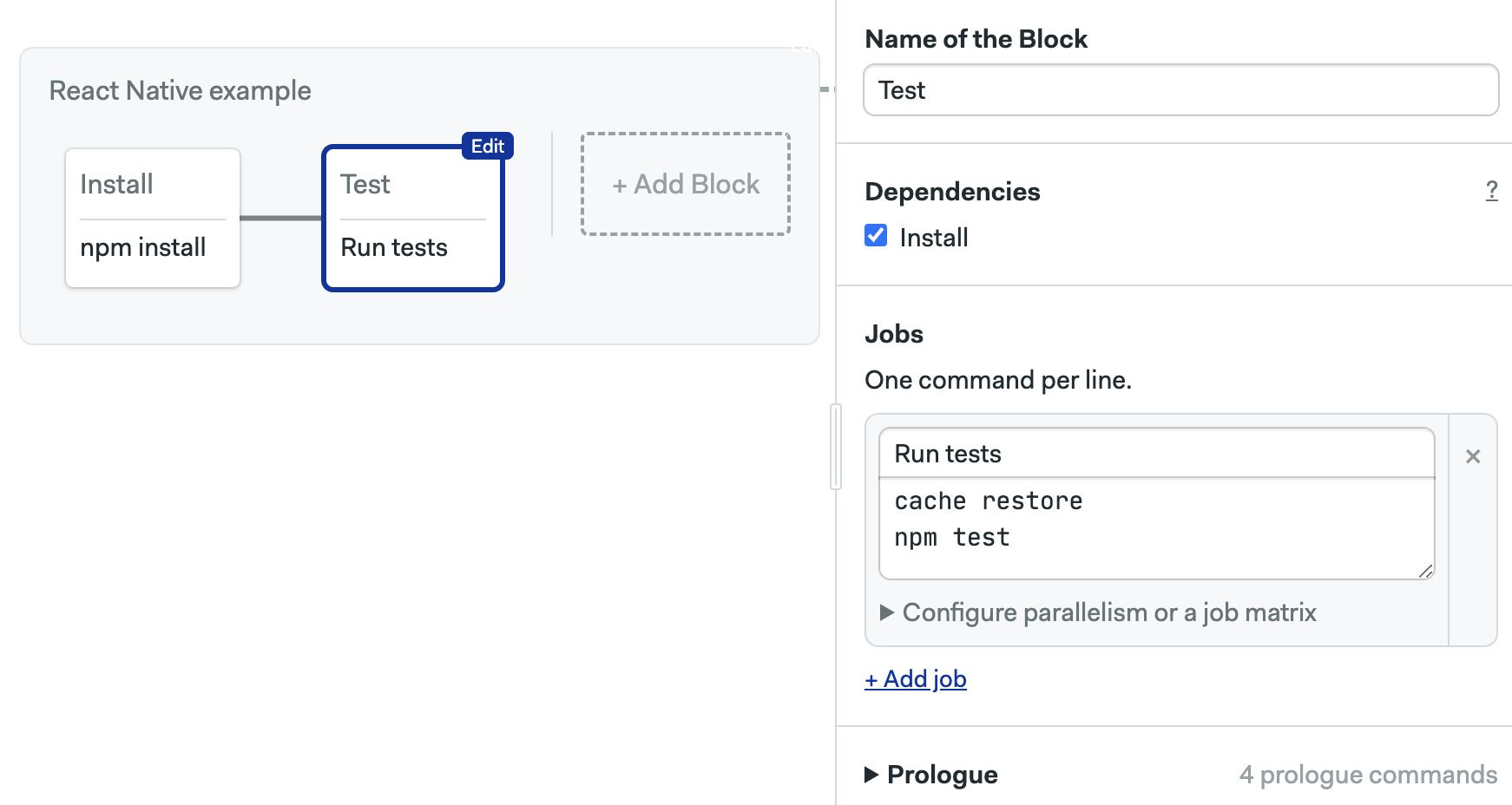 React Native Pipeline